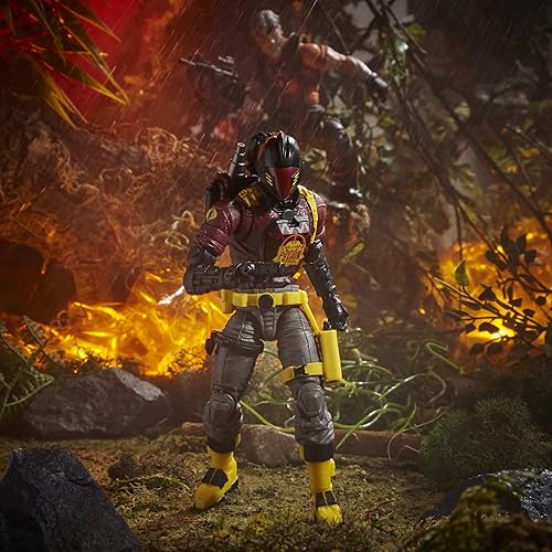 Miniatura 5 de Hasbro G.I. Joe Classified Series Figure, 6" Special B.A.T. Figure with Accessories - F4754, Red, Gray and Black