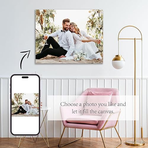 Miniatura 2 de Cara Nonna Impresión en lienzo personalizada con tus fotos (enmarcada de 11 x 14), impresiones de fotos personalizadas, impresiones fotográficas,