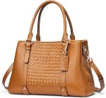 Kattee Women Soft Genuine Leather Satchel Bags Top Handle Crossbody Purses and Handbags Totes Shoulder Hobo