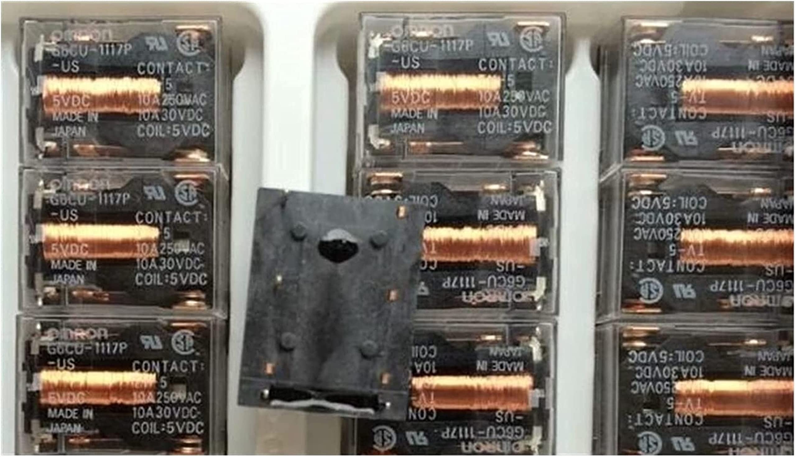 Relais G6CU-1117P-FD-US 5VDC bistable Omron DIP-4 en lot de 5 pièces