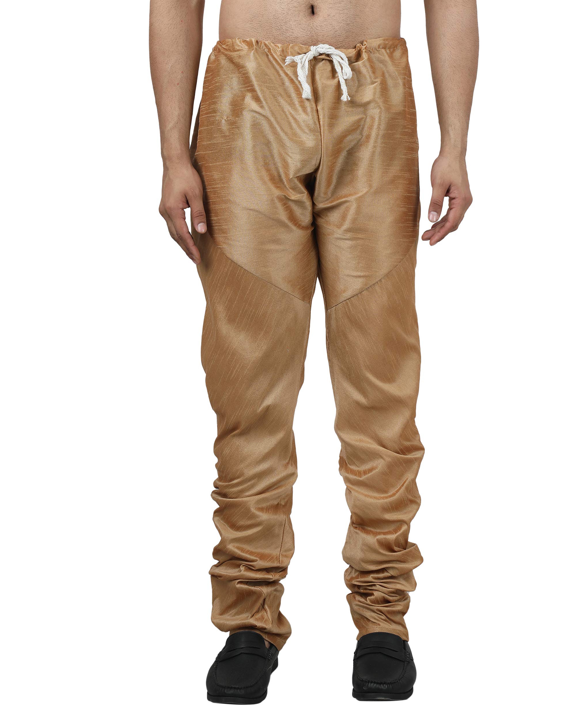 armaan ethnic Men's Casual Dupion Silk Churidar pajama-picture-17