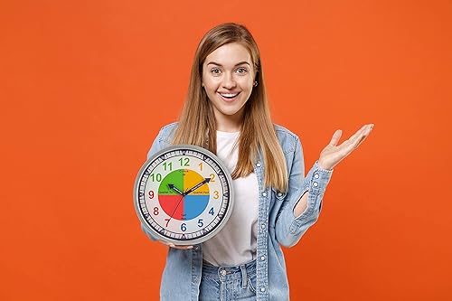 Miniatura 5 de Bernhard Products Reloj de pared analógico silencioso sin tictac cuarzo de 125 pulgadas para el hogar cocina oficina dormitorio habitación de los