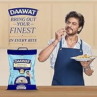 Vista 5 de Arroz blanco basmati tradicional Daawat - Arroz basmati auténtico de grano extra largo - Bolsa de 10 libras
