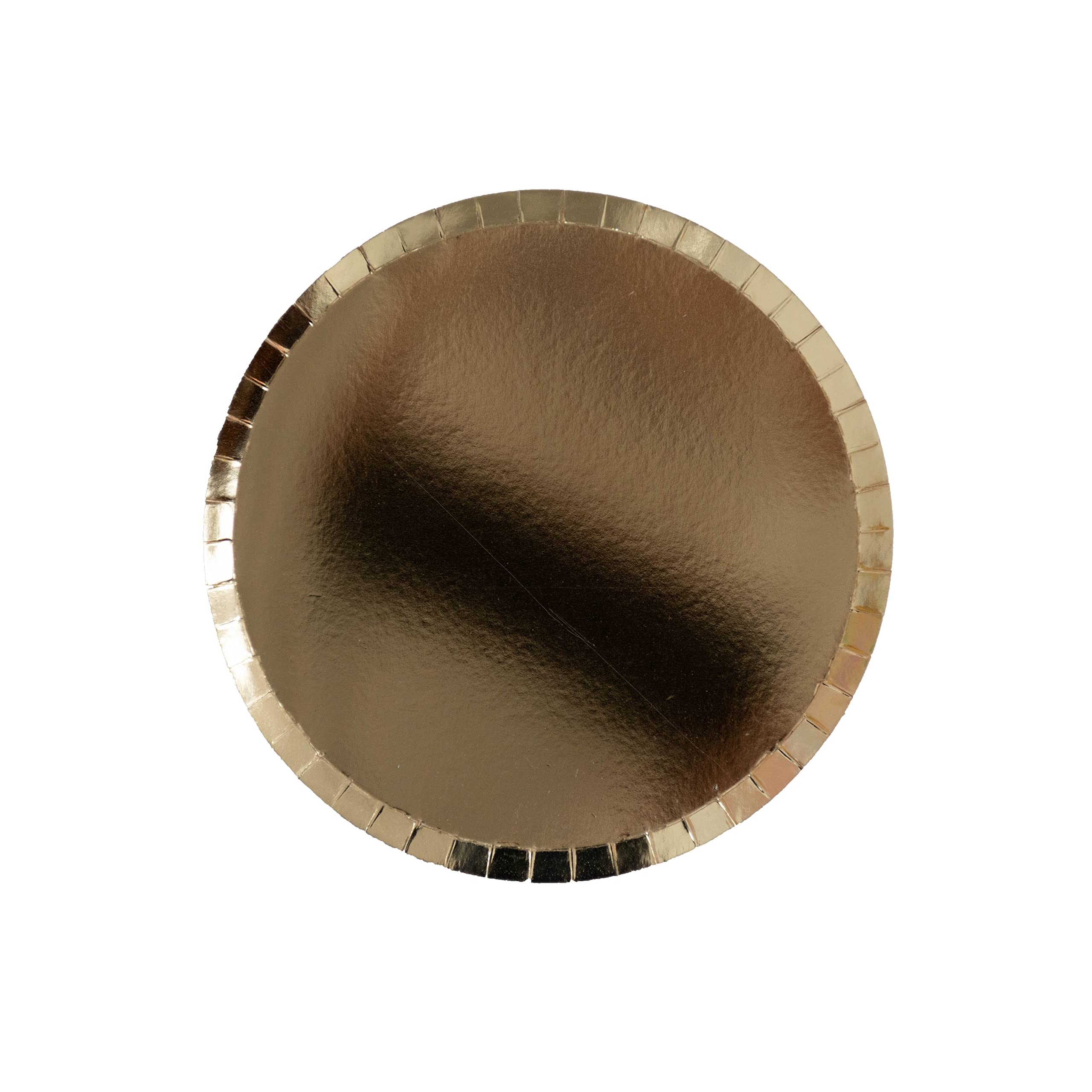 Jollity & CoParty Supplies | Shade Collection Gild Dessert Plates | Great for Baby Showers, Anniversaries, Summer Parties, and Birthday Decorations | Paper, 8 Pack