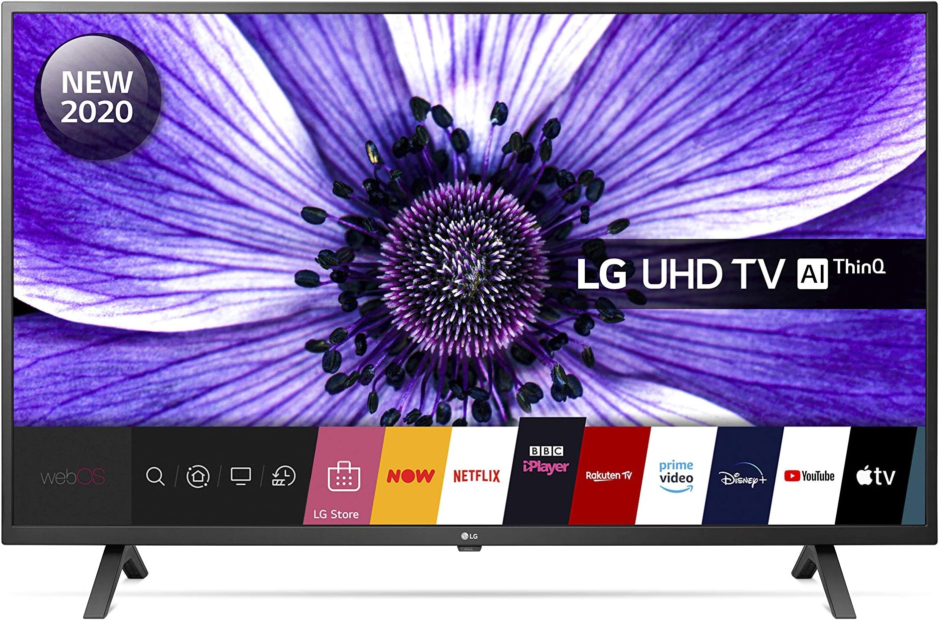 LG 50UN70006LA 50 Inch UHD 4K HDR Smart LED TV with Freeview HD/Freesat HD - Black colour (2020 Model) [Energy Class A] [Energy Class A]