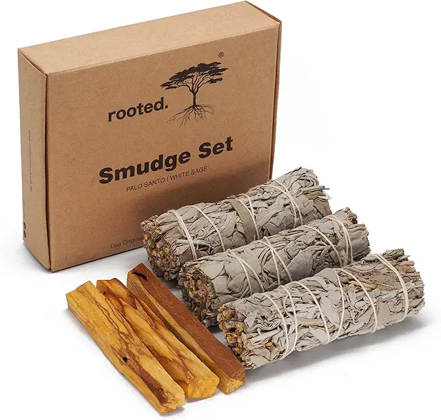 Premium Smoke Set: 3 Palo Santo & 3 White Sage Bundles for Spiritual Cleansing
