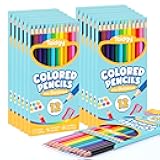 144 Count Colored Pencils for Kids, 12 Packs Colored Pencils Bulk 12 Colors, Pre-sharpened Color Pencils for Adults, Bulk School Supplies for Teachers, Back to School Supplies, Classroom Prizes