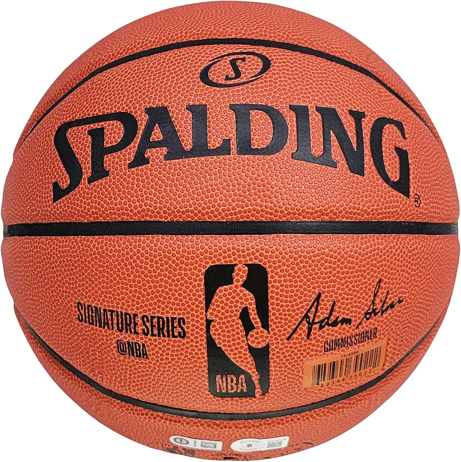 Manu Ginobili Autographed Official S.p.a.l.d.i.n.g Signature Series Basketball Beckett BAS Witness Stock #211904