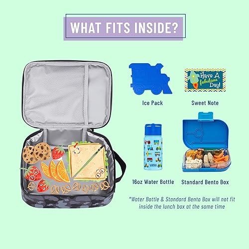 Miniatura 4 de Wildkin Lonchera ecológica para niños y niñas, perfecta para lonchera reutilizable con estilo de primaria, mantiene tu comida fresca para la escuela