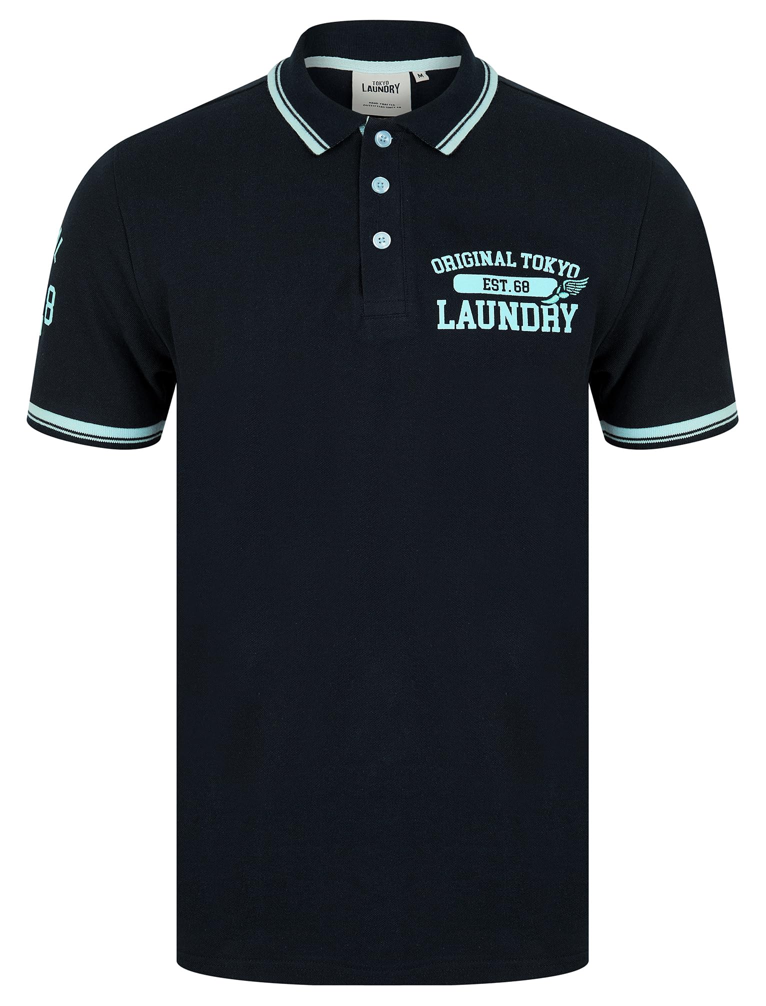 Tokyo Laundry Men's Fotos - Navy 'Fotos' Cotton Pique Polo Shirt