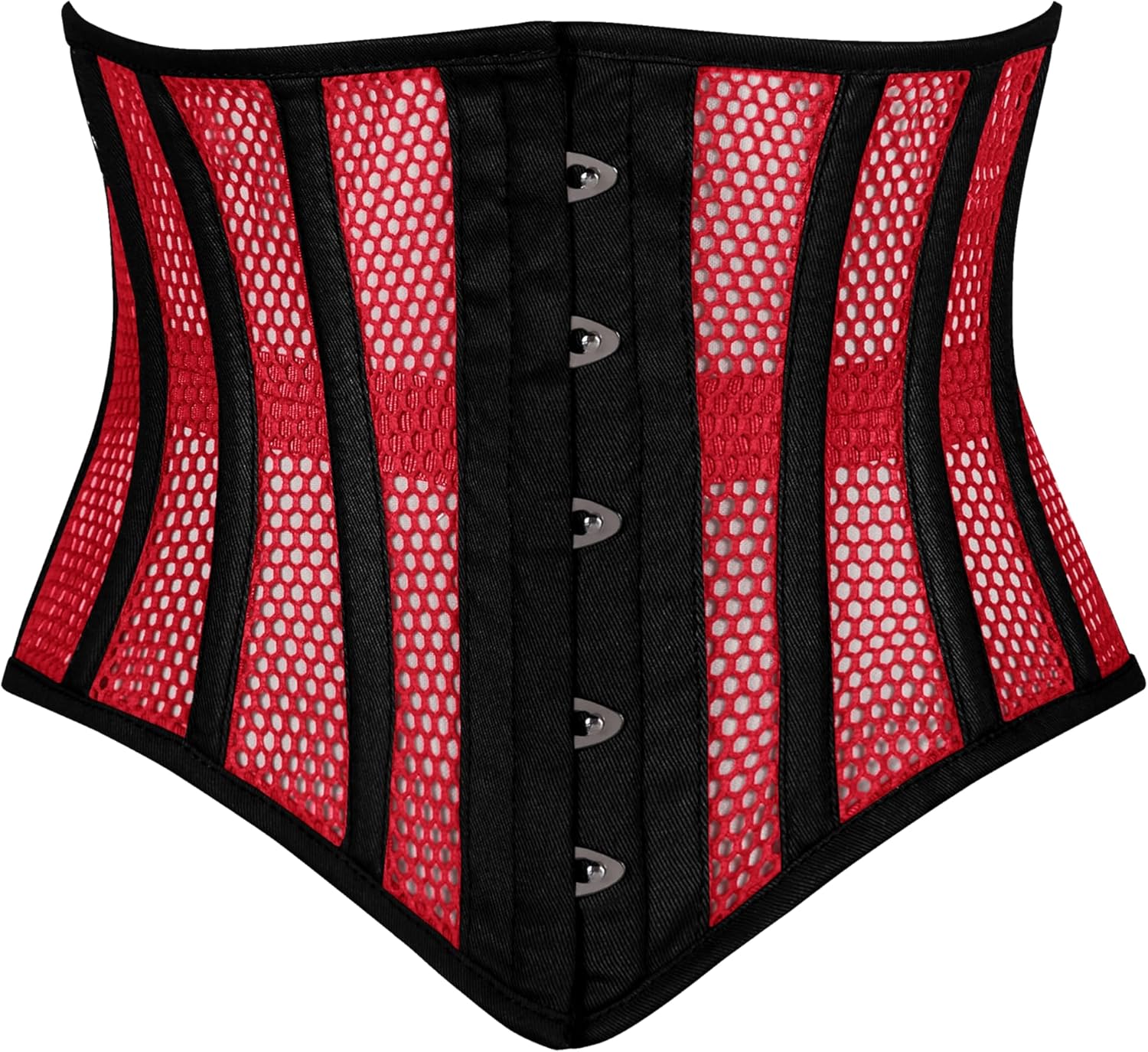 Heavy Duty Underbust Steel Boned Waist Trainer Cincnher Womens Waspie Mesh Corset