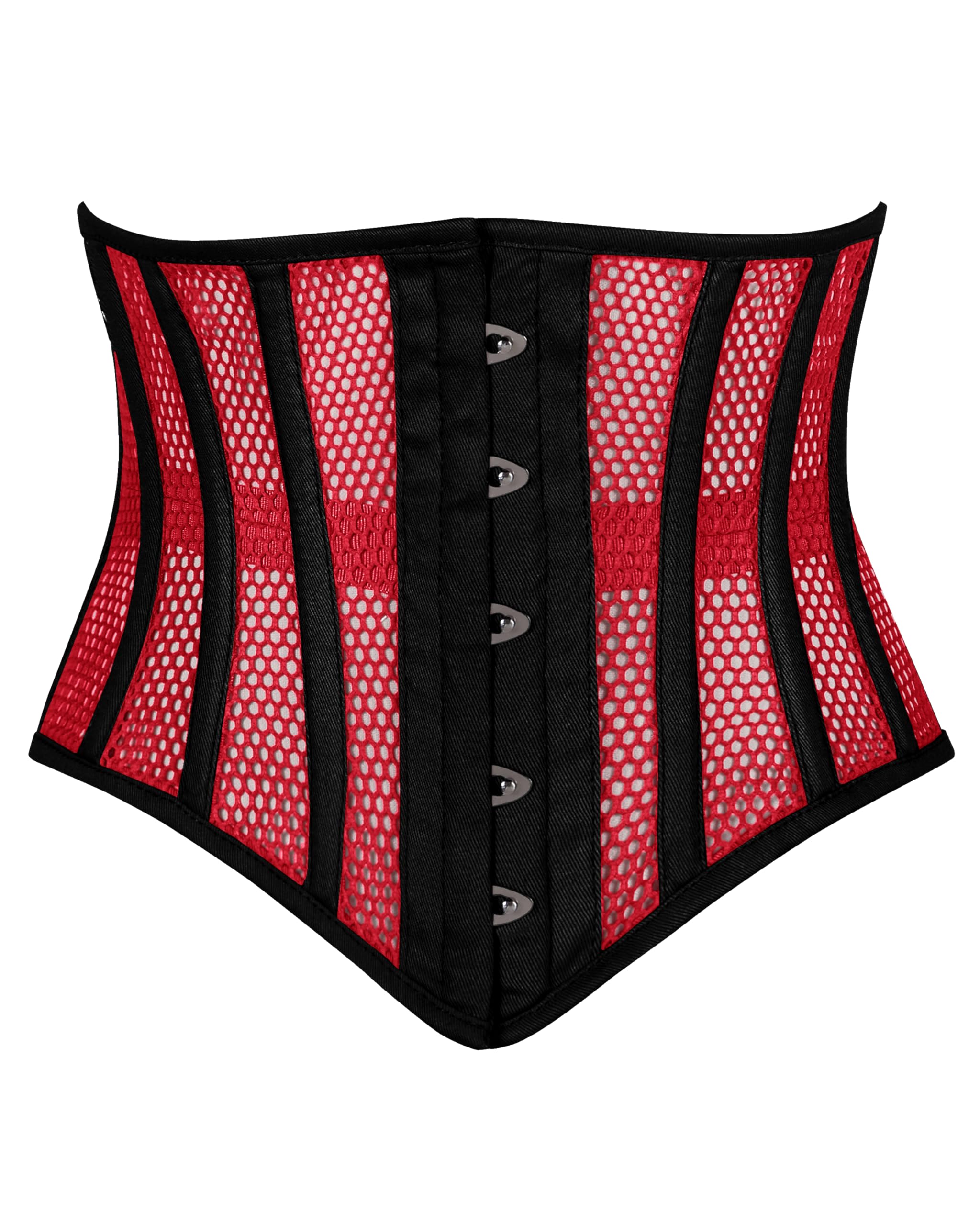 Heavy Duty Underbust Steel Boned Waist Trainer Cincnher Womens Waspie Mesh Corset