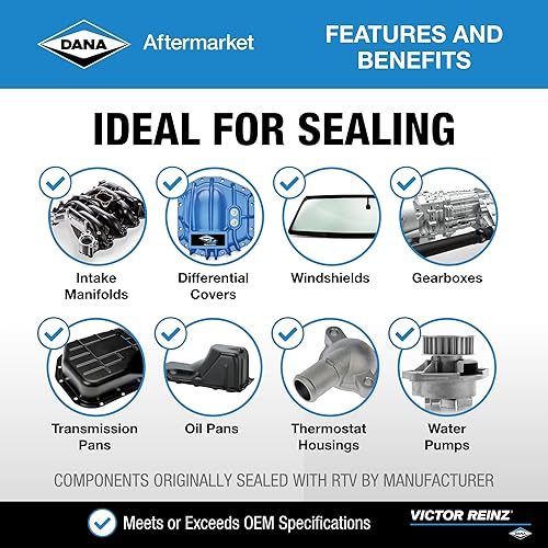 Miniatura 5 de Victor Reinz 70-31414-20 Reinzosil RTV Silicona - Tubo de 6.8 fl oz