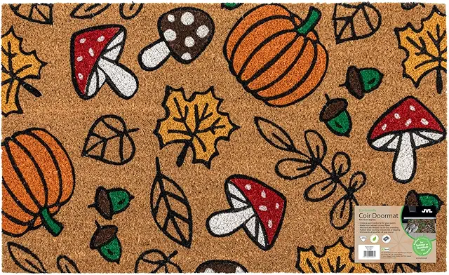 Autumn Coir Doormat 45x75cm - Natural Coconut Fiber with Latex Backing
