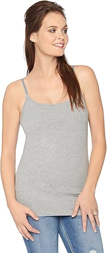 Maternidad Maternity - Camiseta de lactancia sin mangas, clic de apertura, para mujer