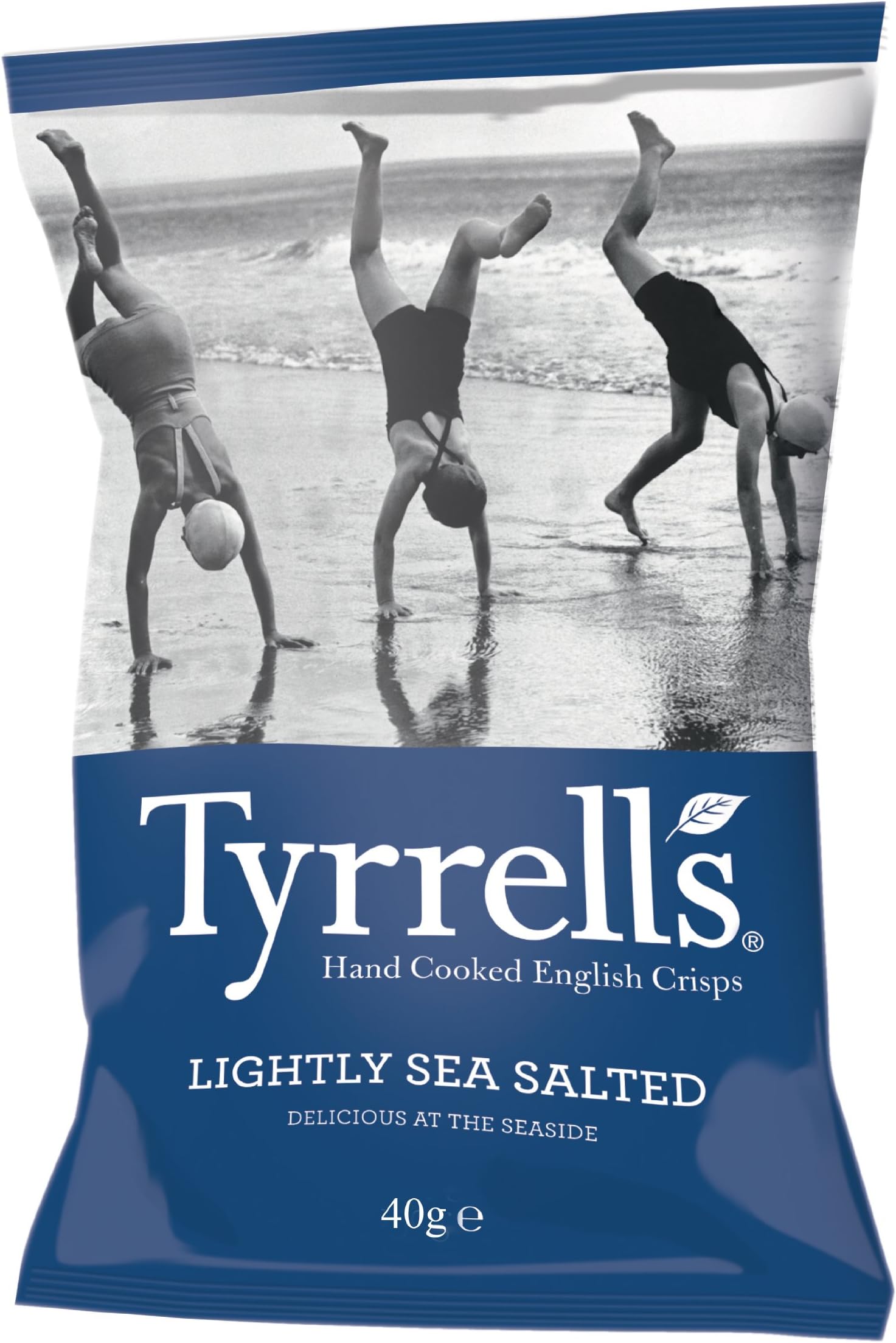 Tyrells Lightly Sea Salt Chips 40 g (Pack of 24)