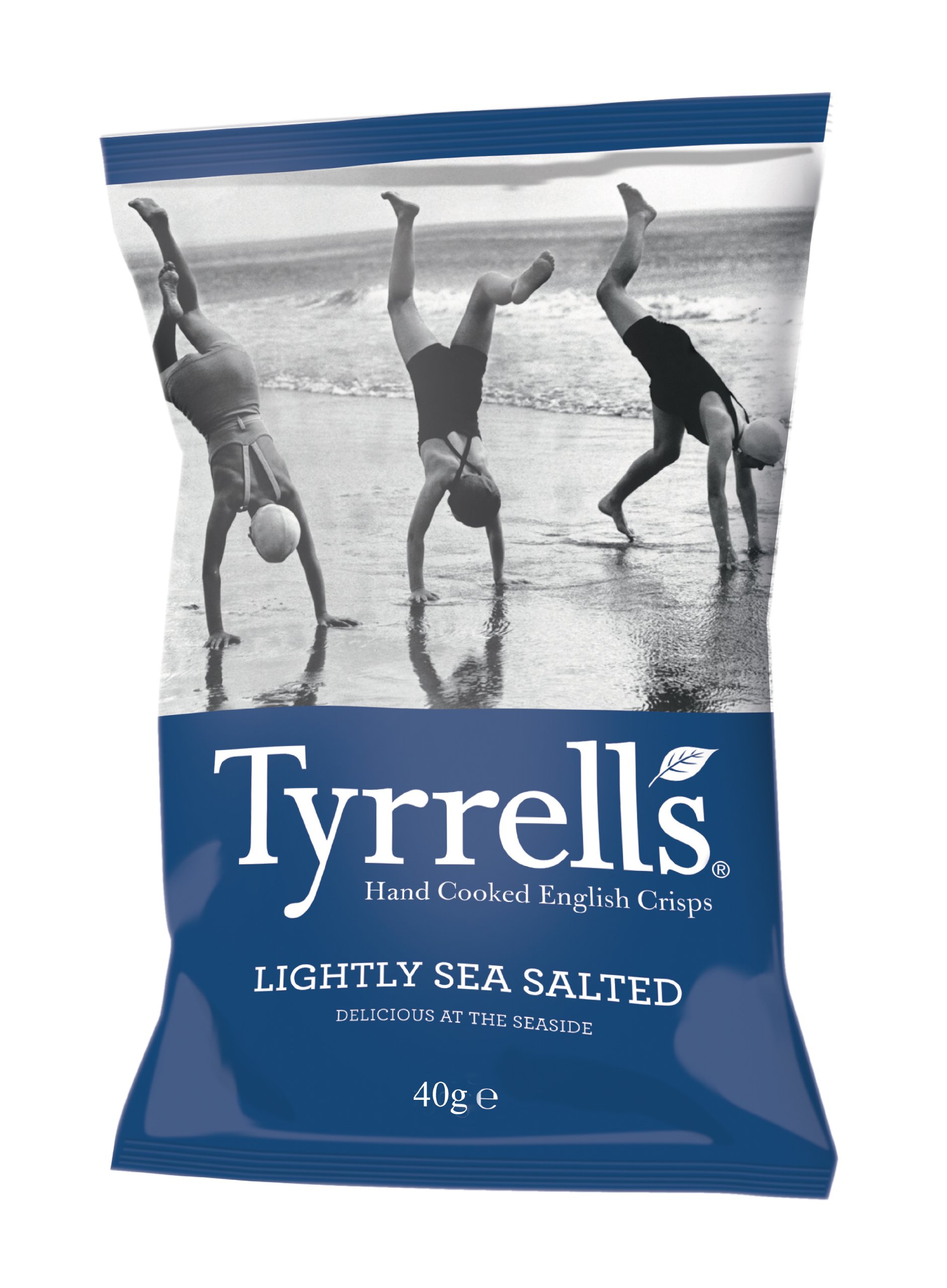 Tyrells Lightly Sea Salt Chips 40 g (Pack of 24)