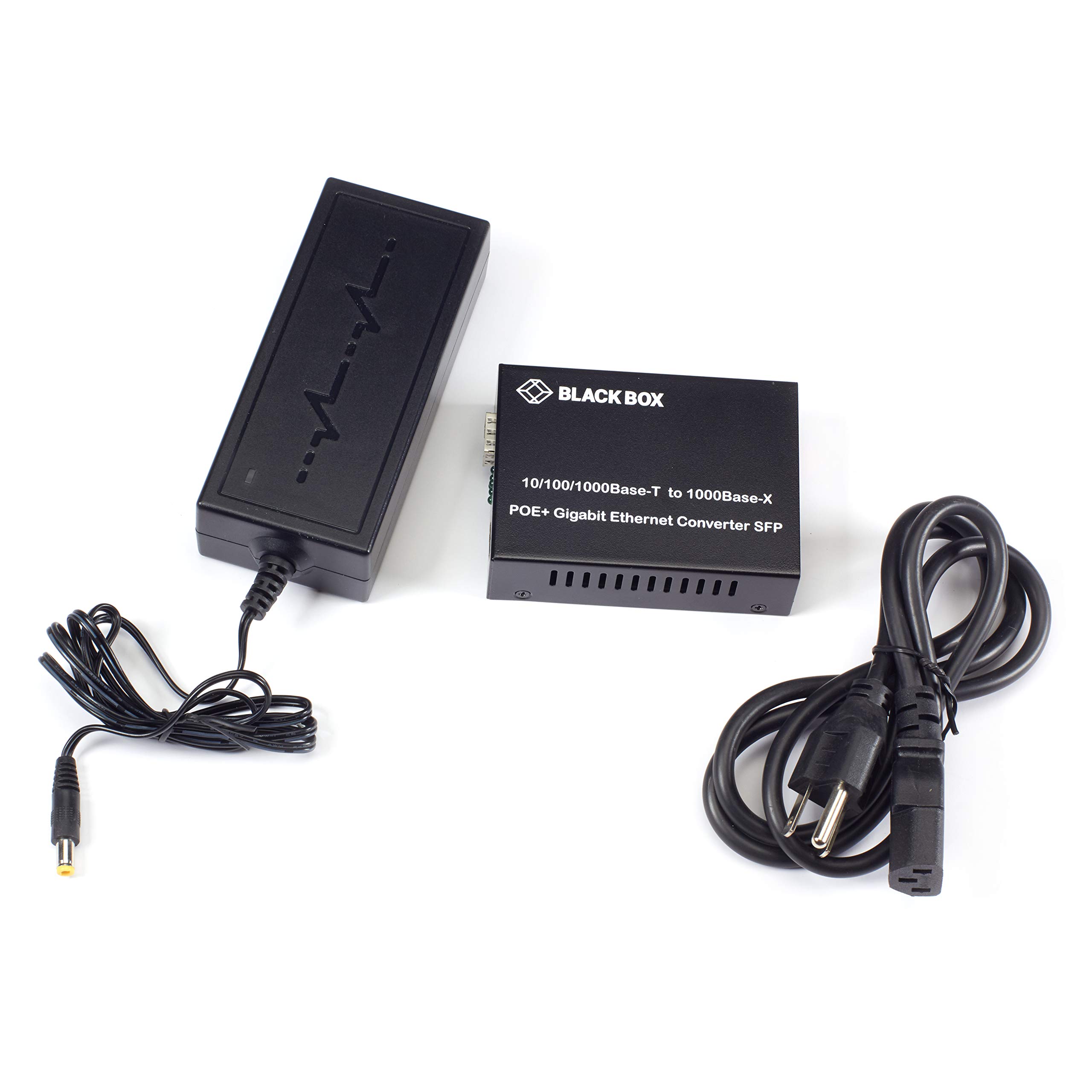 Blackbox LGC215A Media Converter PoE+, 10/100/1000BASE-T a Fibra 