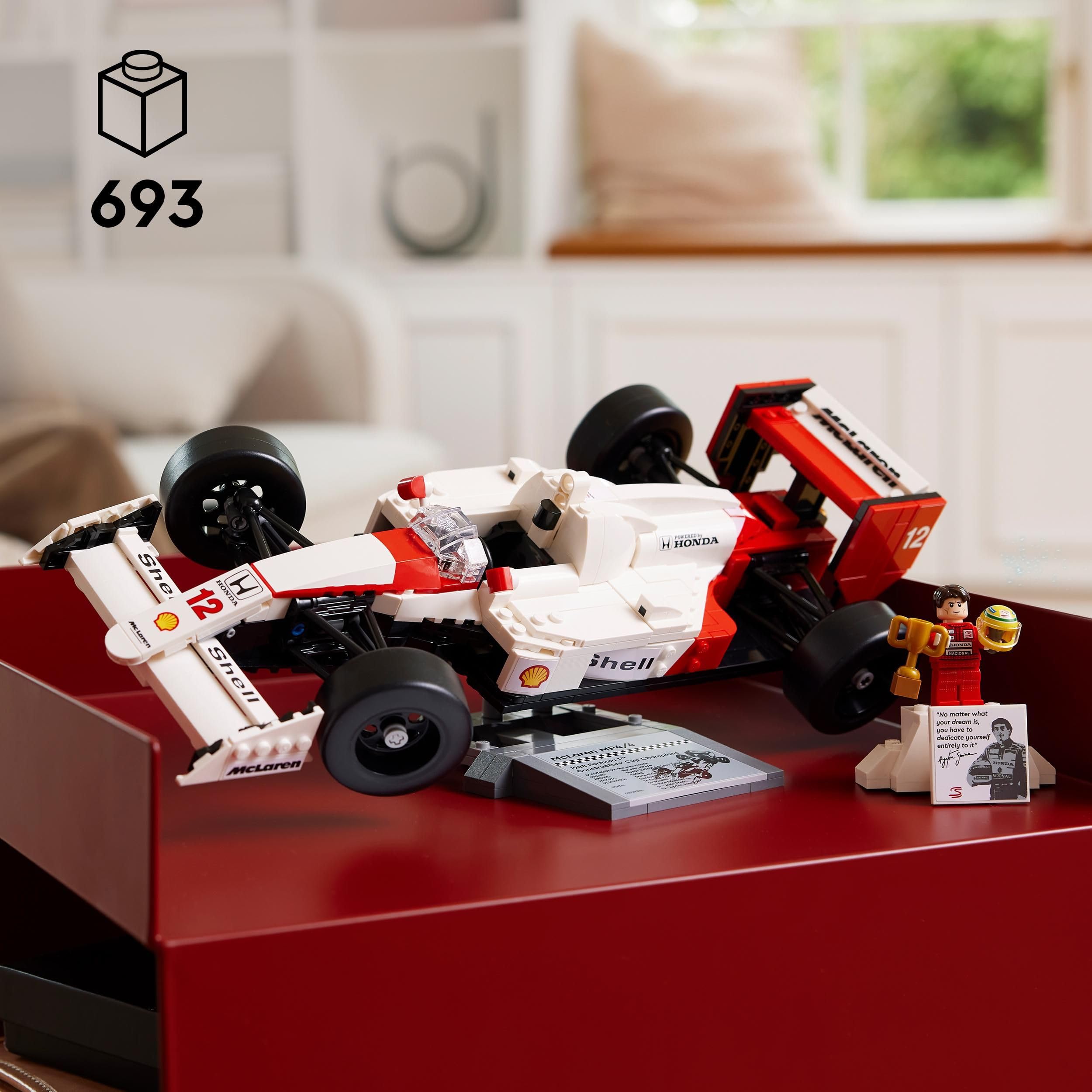 LEGO Star Wars R2-D2, Modell-Set für Kinder, Jungen & Mädchen & Icons McLaren MP4/4 & Ayrton Senna Modellauto Set