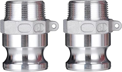 Miniatura 11 de Accesorios de bloqueo de leva global de aluminio Tipo F Cam & Groove Hose Fittings, acoplamiento Camlock de 1.5 pulgadas, enchufe de 1.5 pulgadas x