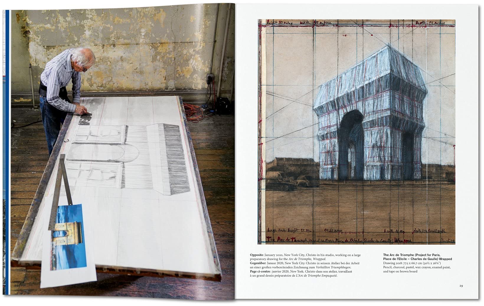 Christo and Jeanne-Claude. L'Arc de Triomphe, wrapped. Paris 1961-2021. Ediz. inglese, francese e tedesca. Advance edition