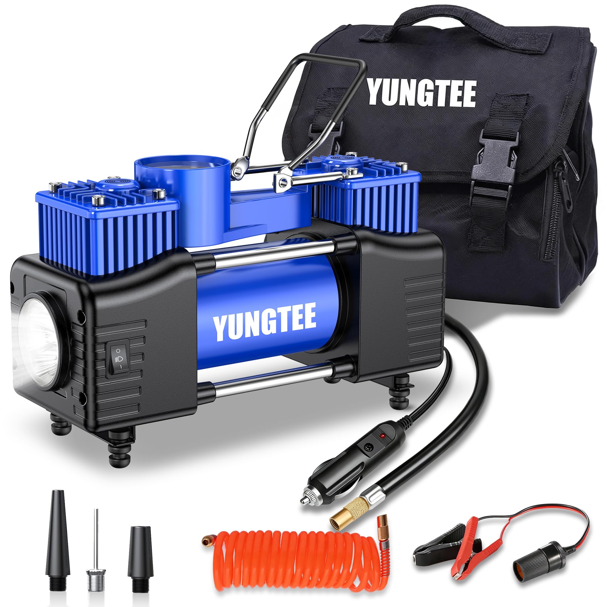 YUNGTEE Portable Tire Inflator - Fast & Powerful -12 YUNGTEE Portable Tire Inflator - Fast & Powerful -12