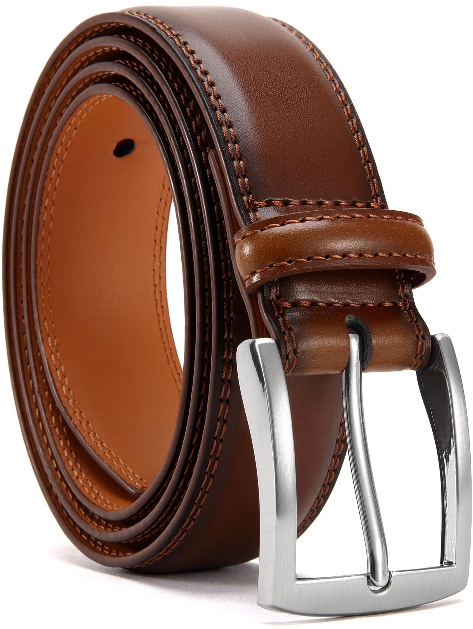 YOORAN Gürtel Herren,Ledergürtel Herren, 33 mm breit, Geeignet Für Herrenjeans und Anzüge，Länge kürzbar