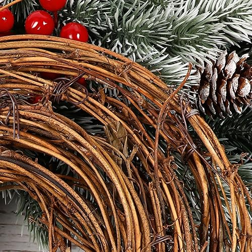 Miniatura 5 de IMIKEYA Guirnalda de ramitas, coronas de vid natural, telón de fondo para colgar para manualidades, bodas, fiestas, decoración del hogar, 15.7 pies