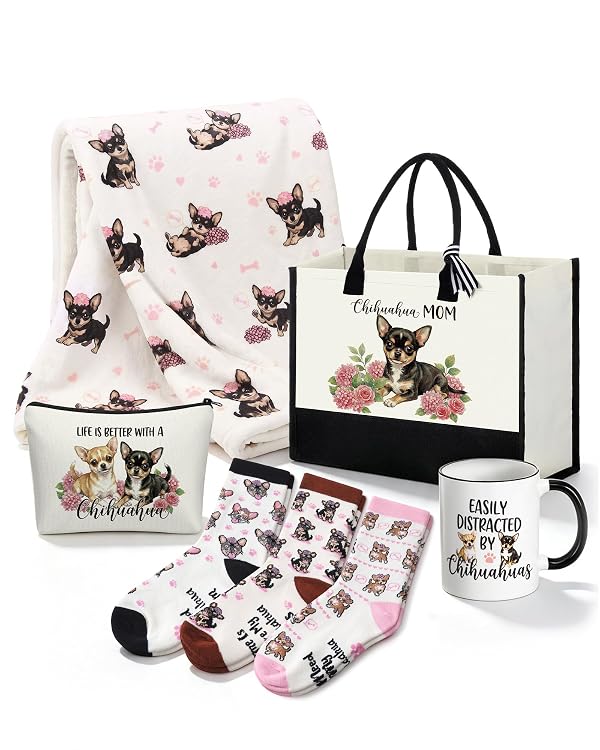 Dansydaisy 7 Pcs Chihuahua Gifts for Women, Dog Mom Gift Set by Dansydaisy - Used condition - US$24.70