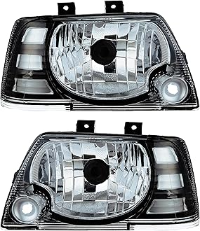 Headlight For Maruti 800 Type 3 (Halogen, Right & Left Both Sides) 2005-2014 Assembly Without Bulbs and Wire Suitable for Maruti 800 Type 3 Car