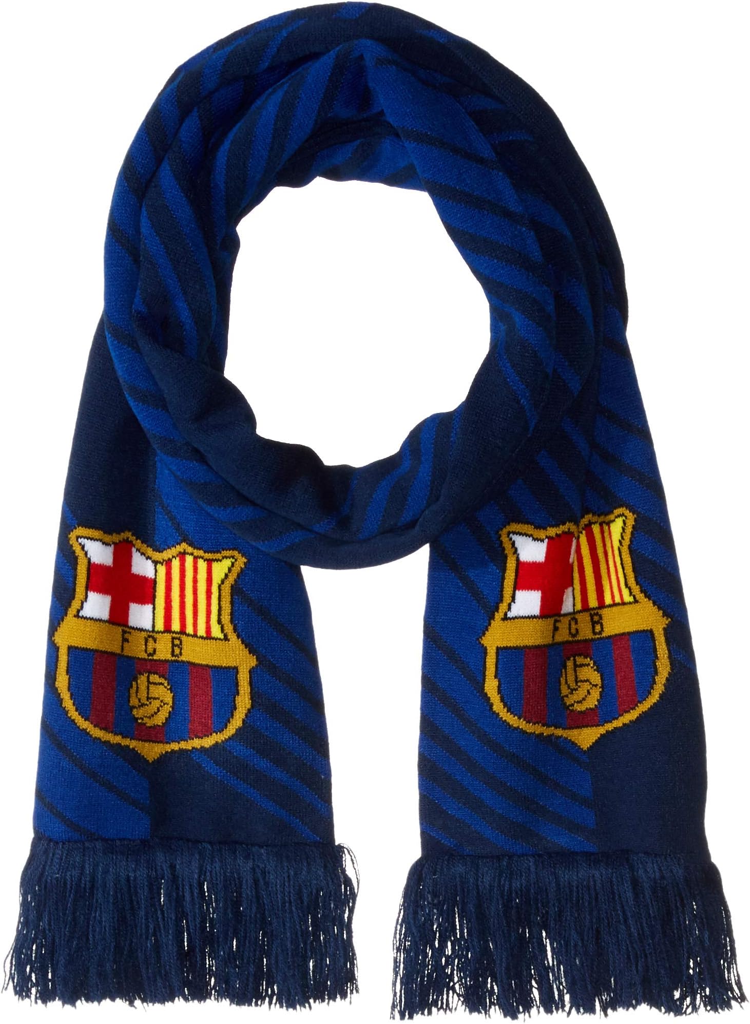 Spanish Primera Liga Barcelona FC Barcelona Scarf Fashion Blue, Yellow/Blue, One Size