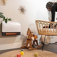 Vista 8 de Heat Storm Calentador infrarrojo Sedona WiFi de 1500 vatios para montaje en pared, color blanco