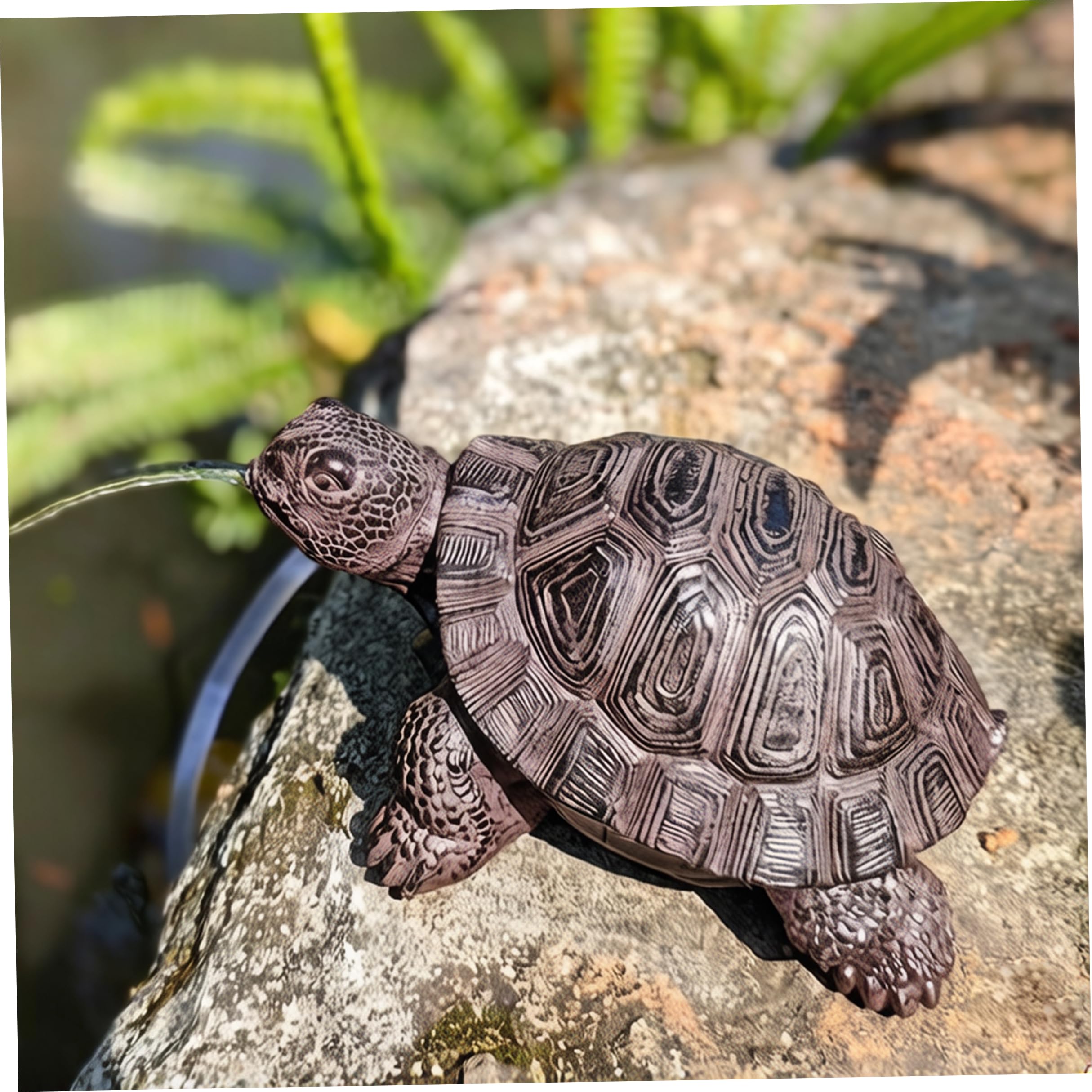 Escupitajo de Libra, escupitajo Solar para Estanque, Fuente de Tortuga de Resina, aireador de Agua con energía Solar para estanques pequeños y decoración de jardín