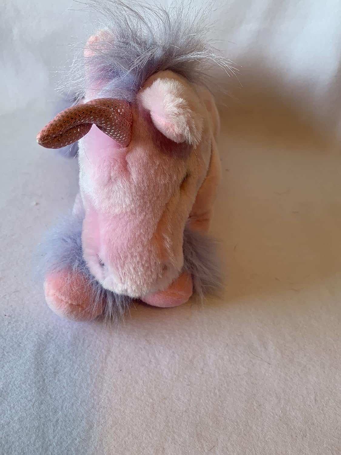 Aunt Sandy's Sewing Weighted Stuffed Animal, Unicorn with 3 lbs, Washable Plush Buddy, Pink or Purple