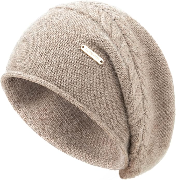 QUEENFUR Women Knit Slouchy Beanie Winter Soft Warm Ski Cap