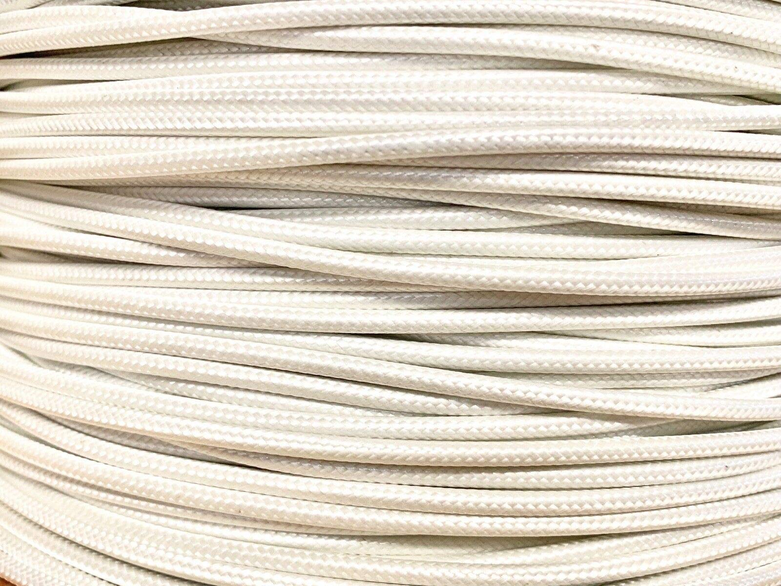 SRML White 10 AWG 25' FT Fiber Glass Braid Appliance HI Temp Wire Motor Lead