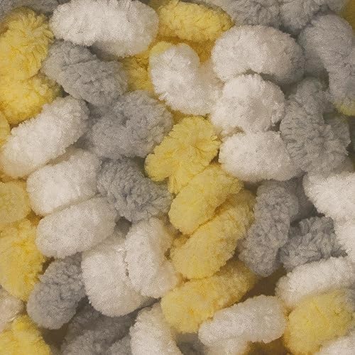 Miniatura 2 de Lion Brand Yarn Hilo sin gancho, hilo voluminoso sin aguja para manualidades, hilo para tejer a mano, 1 paquete, gota de limón