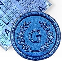 Vista 114 de 50 calcomanías adhesivas de sello de cera con letra M rosa, hechas a mano, sin necesidad de sellar, rasgar y usar calcomanías de cera