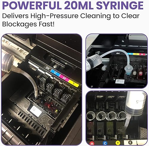 Miniatura 6 de El mejor kit de limpieza de impresora para Epson, HP | Kit de limpieza de cabezal de impresión de inyección de tinta Brother | Limpiador de cabezal
