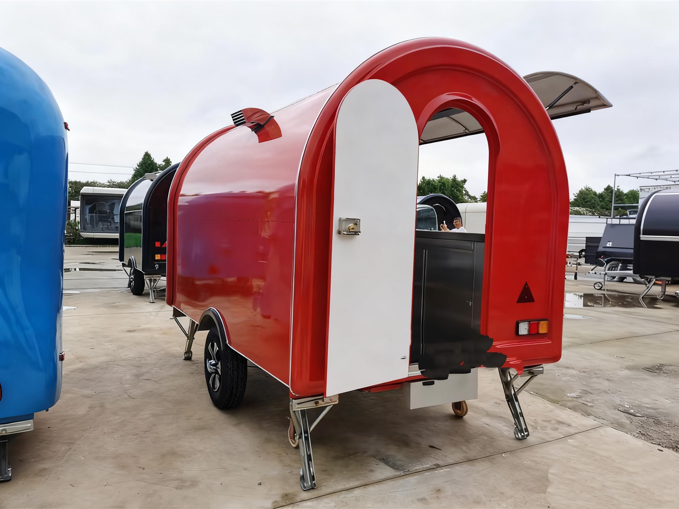 Food Truck Mobile Kitchen Trailer Commercial Service Unit