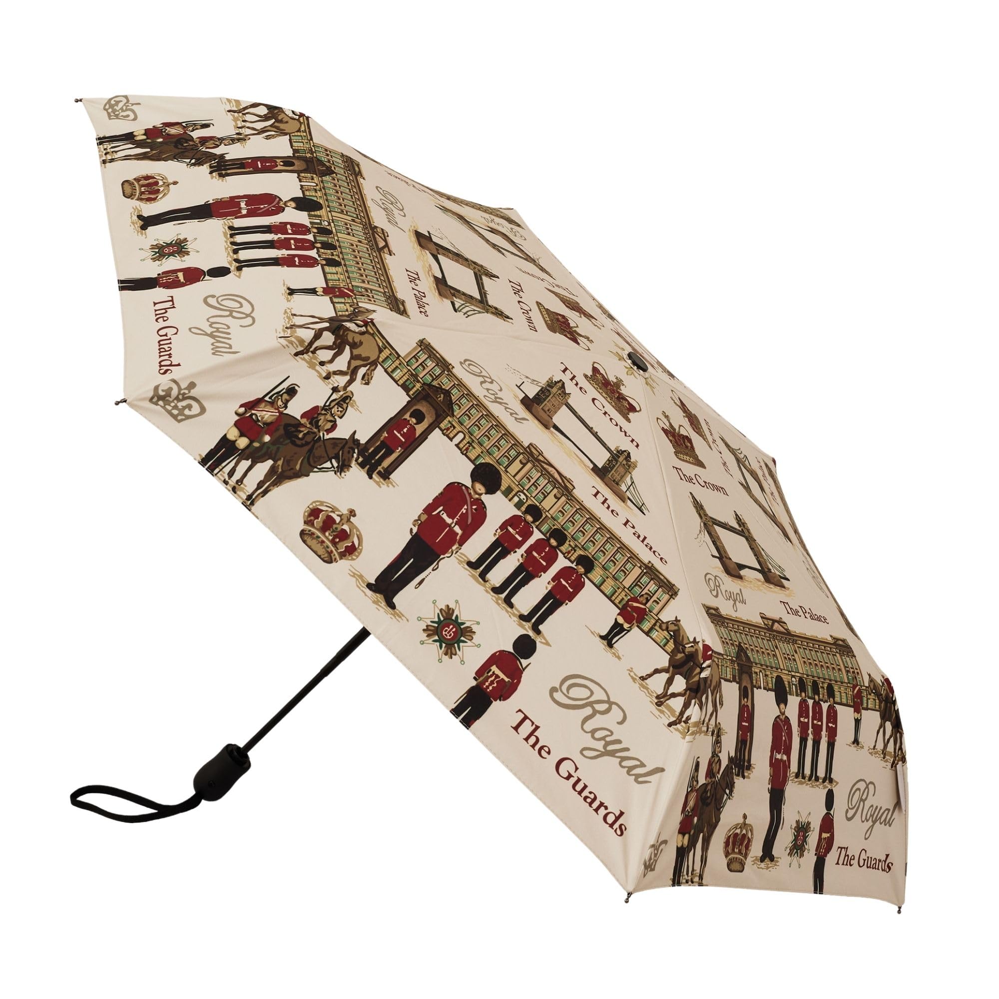 Signare Women's Royal Guard Uv Umbrella For Sun Protection Spf 50, Automatic Folding Rain & Sun Umbrella With One-Button Open And Close Mechanism, Lightweight And Compact Design - (Um-Auto-Rgd)
