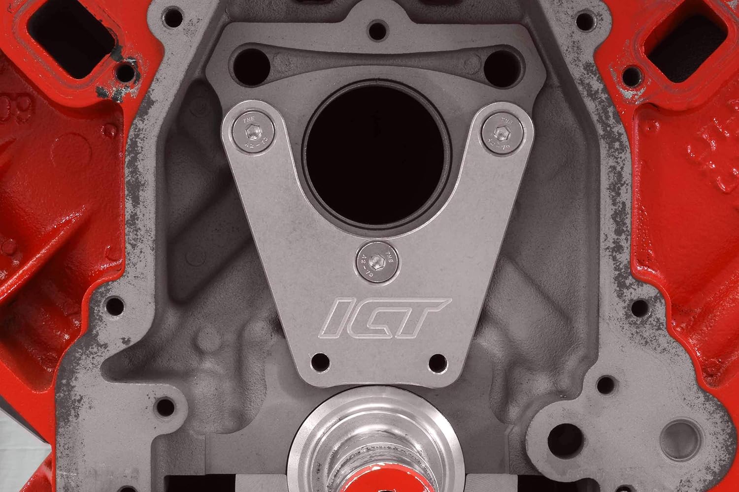 ICT Billet LS Gen 3 Iron Block to Gen 4 Timing Chain Tensioner Drill Template Tool Adapter Billet Aluminum LQ4 LQ9 LM7 LR4 L59 Gen III Gen IV 551902-TL01