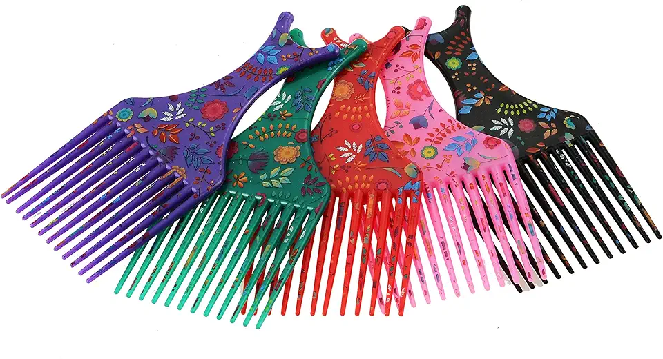 Hair Bonitinho Marilu Pente Black Power Decorado (Cor E Decoração Podem Variar) Preto Preto