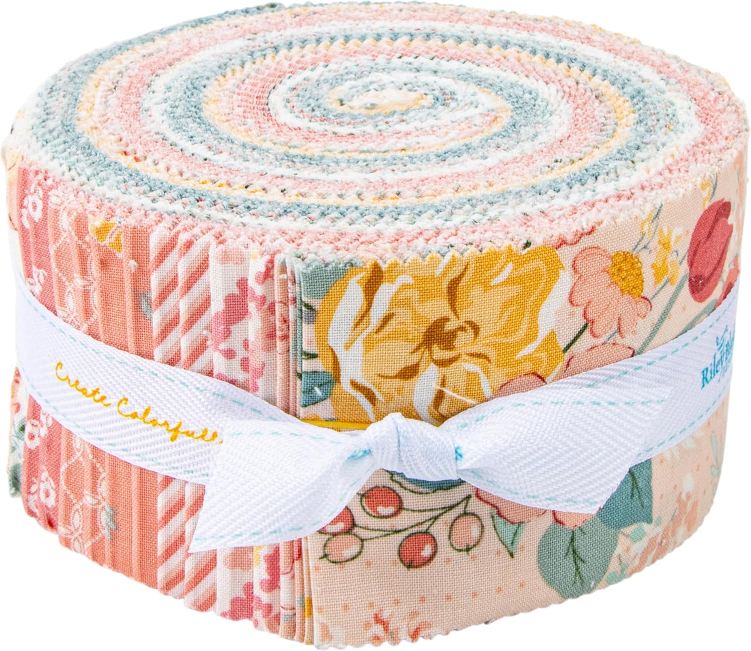 Sandy Gervais New Beginnings Rolie Polie 40 2.5-inch Strips Jelly Roll Riley Blake RP-15750-40