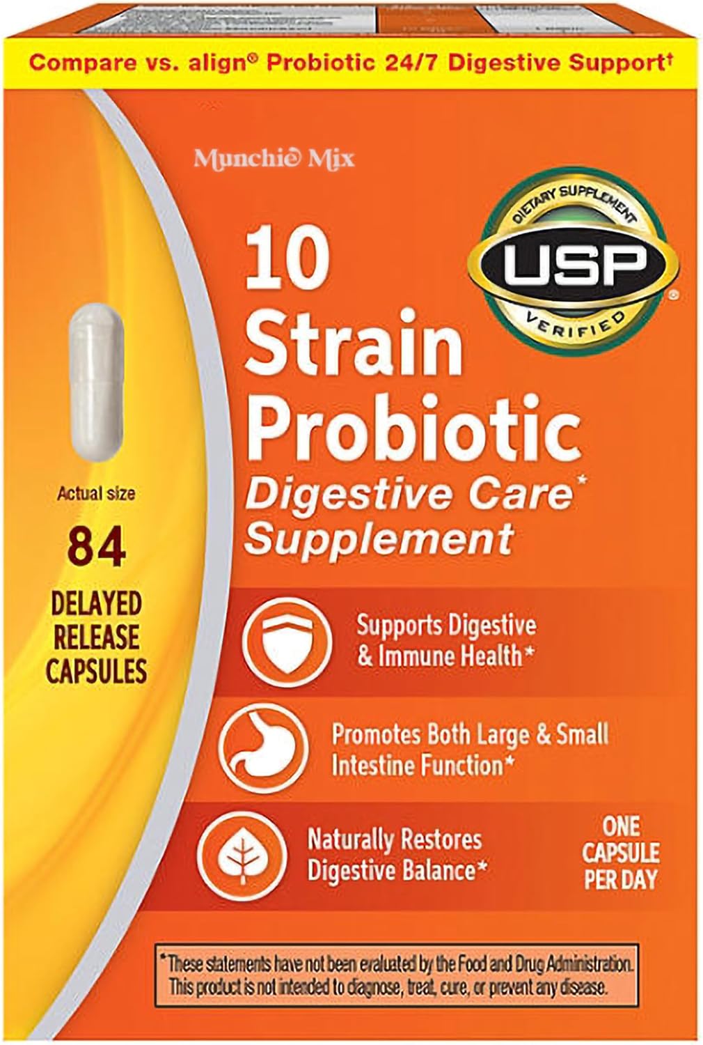 10 Strain Probiotic Digestive Care Supplement (84 ct.)