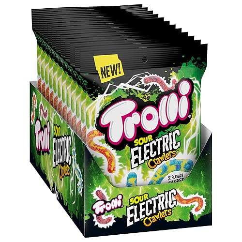 Miniatura 4 de Trolli Electric Crawlers, caramelos de goma agria, bolsas de 4.25 onzas (paquete de 12)