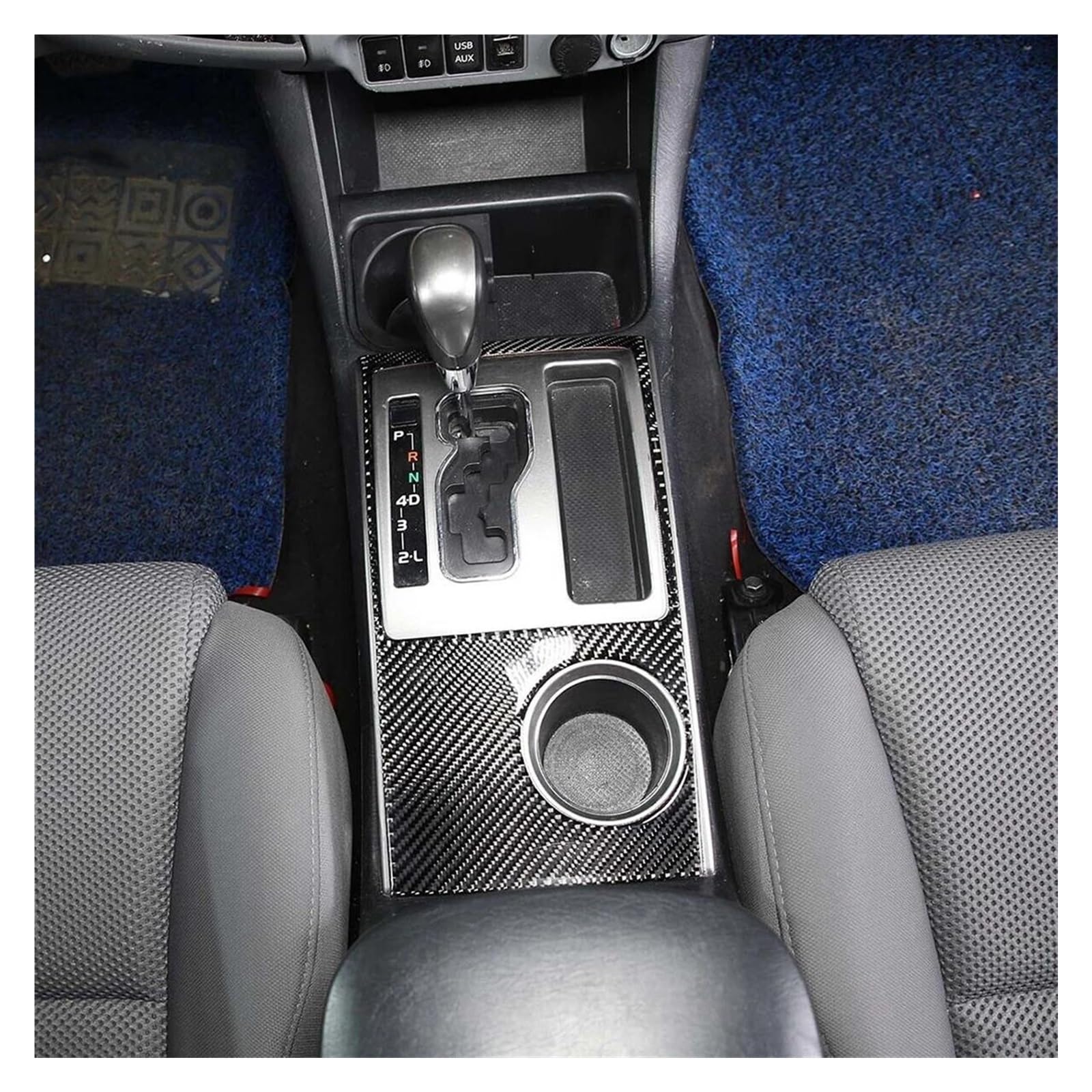 Interieur Zubehör Für Toyota Für Tacoma 2011 2012 2013 2014 2015 Auto Center Konsole Getriebe Shift Panel Trim Abdeckung Schwarz Carbon Faser Links Hand Stick Panel Control Frame Trim