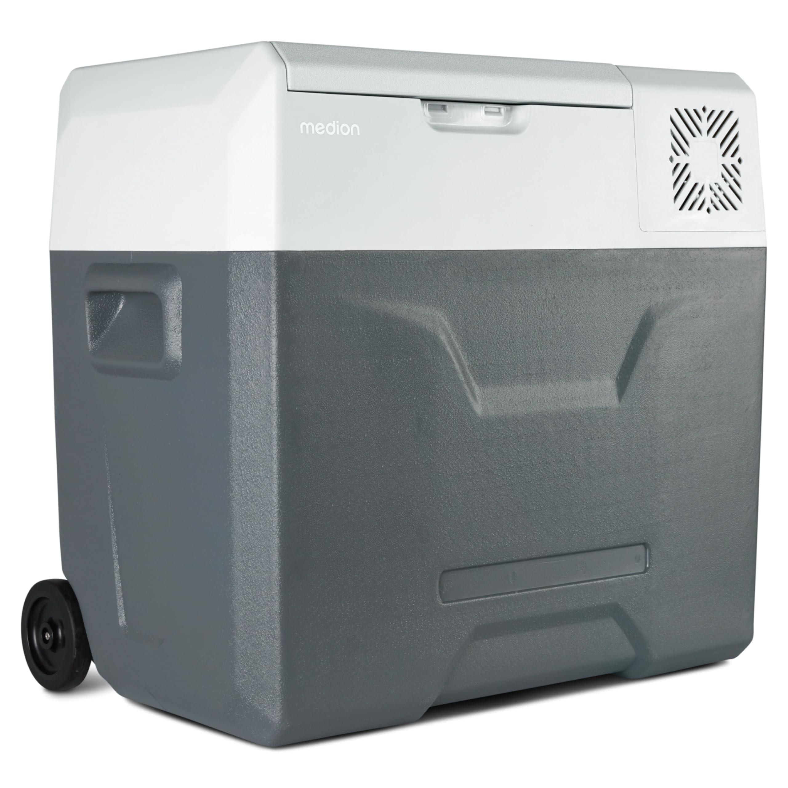 MEDION Frigo portatile con compressore (elettrico, 47 litri di spazio, 60 watt, da -20 °C a 20 °C, display a LED, USB, adattatore da 230 V a 12 V a 24 V per auto, camion, camper, campeggio MD13112)