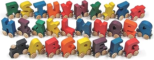Tren del alfabeto brillante A-Z NameTrains - Fabricado en Estados Unidos
