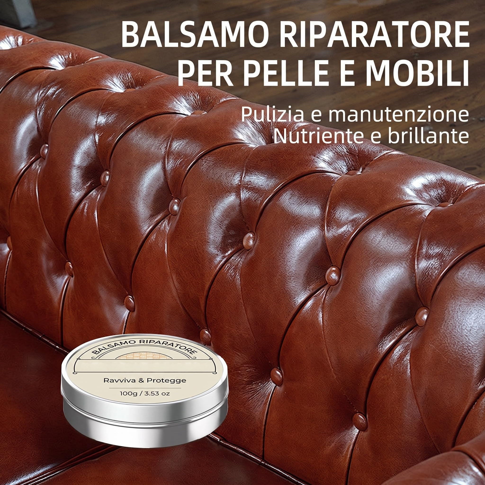 Hordelux – Crema Restauro Pelle Auto, 2/4pcs 100g Rigenera Sedili